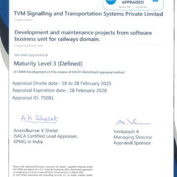 TSTS_CMMI L3_Certificate